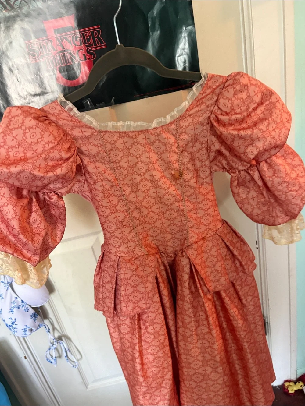Peach-Pink Period Princess Costume Dress
